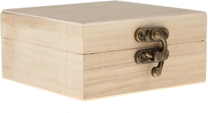 Cajita de madera sin barnizar: Amazon.es: Hogar