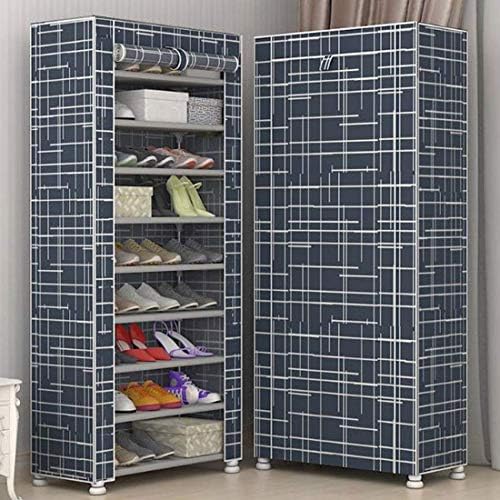 靴収納 オンライン限定商品 靴ラック 靴ラック収納 色 D 9層靴収納キャビネットキャンバス生地クローゼット玄関廊下用靴棚ホルダー 最大35ペアの靴