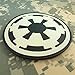 Glow Dark Star Wars Galactic Empire Insignia Imperial Logo PVC Rubber 3D Velcro Patch