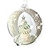 LED Glass Globe Christmas Ornament Hand Painted Glitter Snowflakes and Tree Color Changing Lights