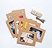 PandaKIS 20 Pack Paper Photo Frame DIY Wall Deco with Mini Clothespins and Stickers String Fits 4