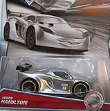 DISNEY PIXAR CARS 2015 RELEASE LEWIS HAMILTON SILVER RACER SERIES EXCLUSIVE DIE-CAST