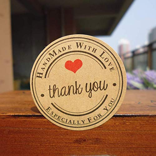 Hosoon Thank You Stickers for Cards Gifts Envelopes Boxes (1000pcs)