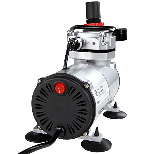 Timbertech Airbrush Kit with Compressor, Double Action Airbrush Gun and