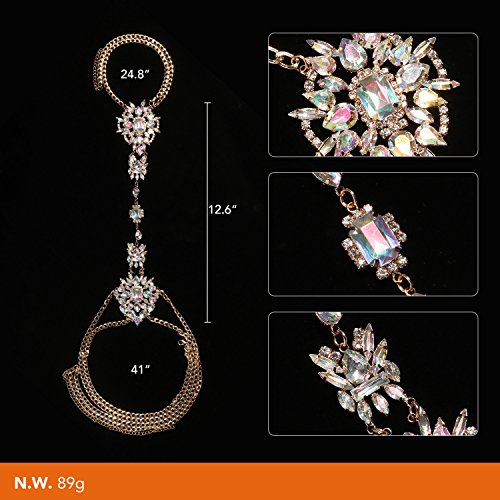 Holylove Body Chains Crystal Women Novelty Jewelry Necklace 1 PC with Gift Box-HLBN77 Crystal