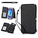 Galaxy J7 Case, LeCase 12 Card Holder Pro - [Zipper Cash Storage] Premium Button PU Leather Wallet Case Cover with Detachable Magnetic Hard Case for Samsung Galaxy J7 J700 (2015), Black