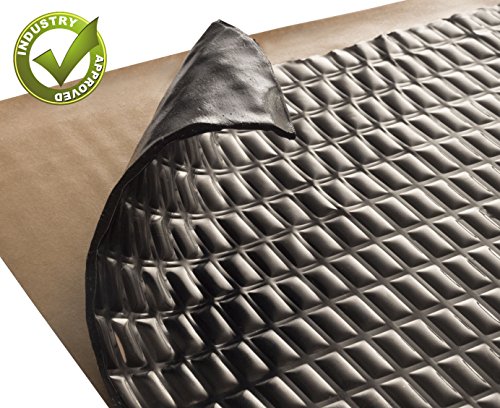 Sound Deadening mat Black 80mil 36 sqft - Butyl Car Sound Deadener Material - Audio Noise Insulation and Car Sound Dampening mat - Car Sound deadening material - Automotive Sound deadening Bulk