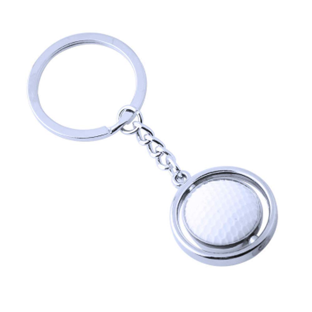 IKAAR Keyring Rotatable Golf Keychain Gift Mini Golf Ball Pendant Golf Accessories