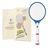 Bug Zapper, Sosoon Rechargeable Electric Handheld Fly Swatter, Insect Killer, Mosquito Zapper Racket with Detachable Flash Light for Indoor and Outdoor Pest Control (Blue)