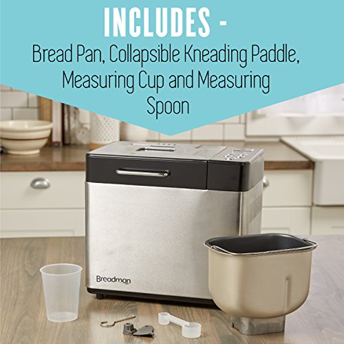 Breadman 2 lb Professional Bread Maker, Stainless Steel, BK1050S