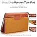 KAVAJ iPad Air Leather case Cover Berlin for The Apple iPad Air Cognac Brown - Genuine Leather with Stand-up Feature. Thin Smart Cover as Premium Accessory for The Original Apple iPad Air