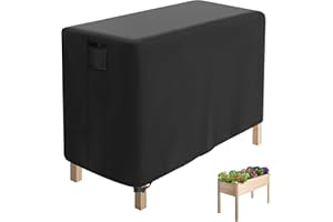 Jungda Outdoor Raised Garden Bed Cover for Winter (Only Cover),Waterproof Raised Planter Boxes Stand Covers - 48 x 24 x 30 inch