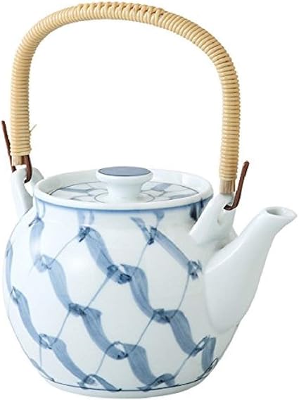 Amazon 急須 大 土瓶 ティーポット 大きい 急須 かわいい 急須 おしゃれ 陶器 波佐見焼 日本製 900 京網6号土瓶 波佐見焼 急須
