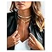 Zealmer Dainty Coin Chain Multi Layer Choker Necklace for Women, 13