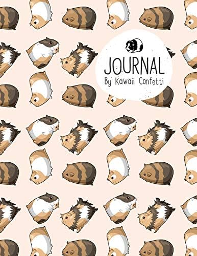 Journal: Cute Guinea Pig Notebook - Students Kids Teachers - 8.5x11 Large Lined Planner or Diary for School Journaling Writing College Office (Kawaii Stationery Novelty Gifts for Girls & Women)