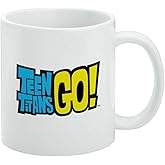 Teen Titans Go! Logo Ceramic Coffee Mug, Novelty Gift Mugs for Coffee, Tea and Hot Drinks, 11oz, White