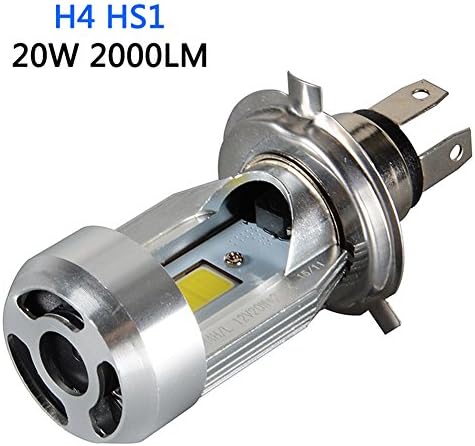 H4 HS1 Motorcycle Led Healight Bulbs High Power High Low Beam with 3000K yellow or 6500K white (Yellow 3000K)
