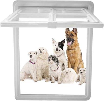 Maogoumao Kat En Hond Deur Huisdier Screen Flap Deur Magnetische Automatische Locking Poort Voor Honden En Kat Eenvoudige Installatie Amazon Nl