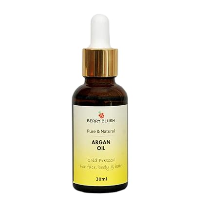 Berry Blush 100 Natural Argan Oil For Face Hair I Cold Pressed