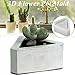 Jeteven Flower Pot Silicone Rubber Molds Candle Soap Bottle Mold Handmade Craft Mold DIY Garden Planter Vase Ashtray Mould Tool 8.7 x 9.7 x 4.1cm Triangle