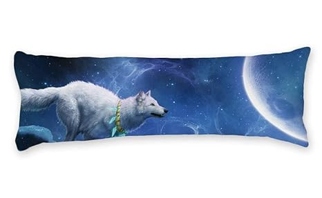 Maternity Body Pillows Bedding Linen Ailovyo White Wolf To The