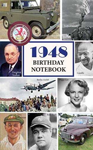 1948 Birthday Notebook: a great alternative to a card