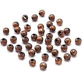 100Pcs 5mm Antique Copper Round Spacer Beads Smooth Ball End Seed Metal Beads for Jewelry Making Findings Accessories Supplie (0.20inch),Beading and Jewelry Making，Beading Supplies