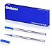 Unibene Gel Ink Rollerball Refills 12 Pack, 0.7mm Medium Point - Blue, Standard Refills Fit Most Ordinary Rollerball Pen, Unibene Rosewood Bamboo Ballpoint Pen Compatible Cartridges