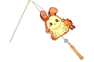 FTVOGUE DIY Lantern, Handcrafted PVC Mid Autumn Festival Decoration with Glowing Effect for Kids, Weddings, Parties and Craft