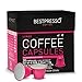 40 Bestpresso Nespresso Compatible Gourmet Coffee Capsules - Nespresso Pods Alternative: INTENSO Blend and LUNGO Blend (High Intensity) Natural Espresso Flavor - Certified Genuine Espresso