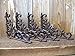 Lot/Set 4 Antique-Style Cast Iron Fleur-de-lis 9 x 7.5 inch SHELF BRACKETS Hangers