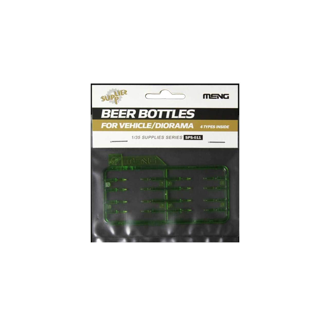 Meng 1:35 Scale Beer Bottles Model Kit for Vehicle/Dioramas (Green)