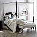 Epoch Hometex, Inc Palace 4-Post Sheer Panel Bed Canopy Black