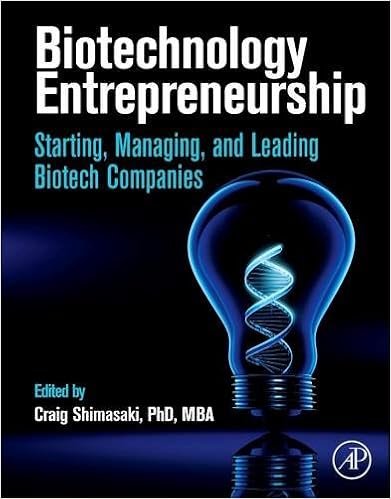 Biotechnology Entrepreneurship Starting Managing And Leading Biotech Companies Medicine Health Science Books Amazon Com