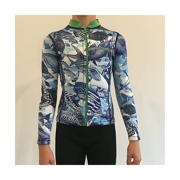 WETSUIT-JACKET-for-WATERSPORTS-ULTRA-STRETCH-DOUBLE-LAYERED-LUXURIOUS-BOUTIQUE-DESIGNS-FOR-KIDS-YOUTH-6-14yrs-FISH-design
