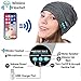 Upgraded Wireless Bluetooth Beanie Hat with Headphones V4.2, Unique Christmas Tech Gifts for Teen Boys/Girls/Boyfriend/Him/Husband/Men/Dad/Women/Stocking Stuffers/Built-in HD Stereo Speakers & Mic