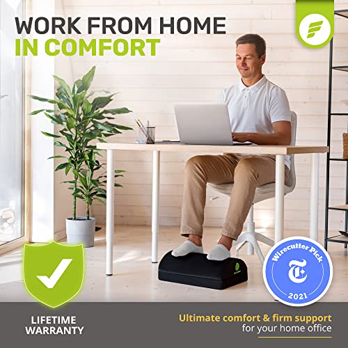 On Stage Foot Rest Adjustable Foot Rest Under Desk With 3 Adjustable Heights High Density Foam Ergonomic Footrest For Office Home Travel Airplane Removable Washable Cover For Back Pain Relief Posture Support