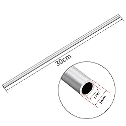 uxcell 4Pcs 6063 Seamless Aluminum Round Straight