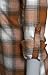 Women's Classic Collar Button Down Roll Up Long Sleeve Plaid Flannel Shirt