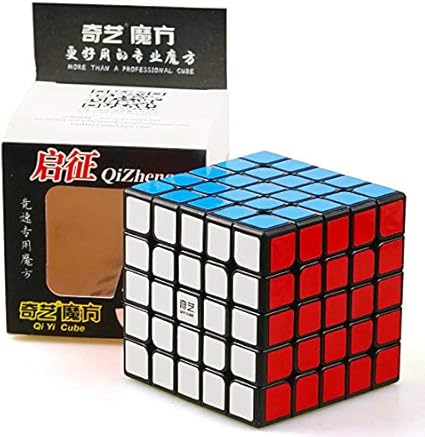 Cubelelo QiYi QiZheng 5x5 Black Puzzle Rubik Rubix Rubic Speed Cube