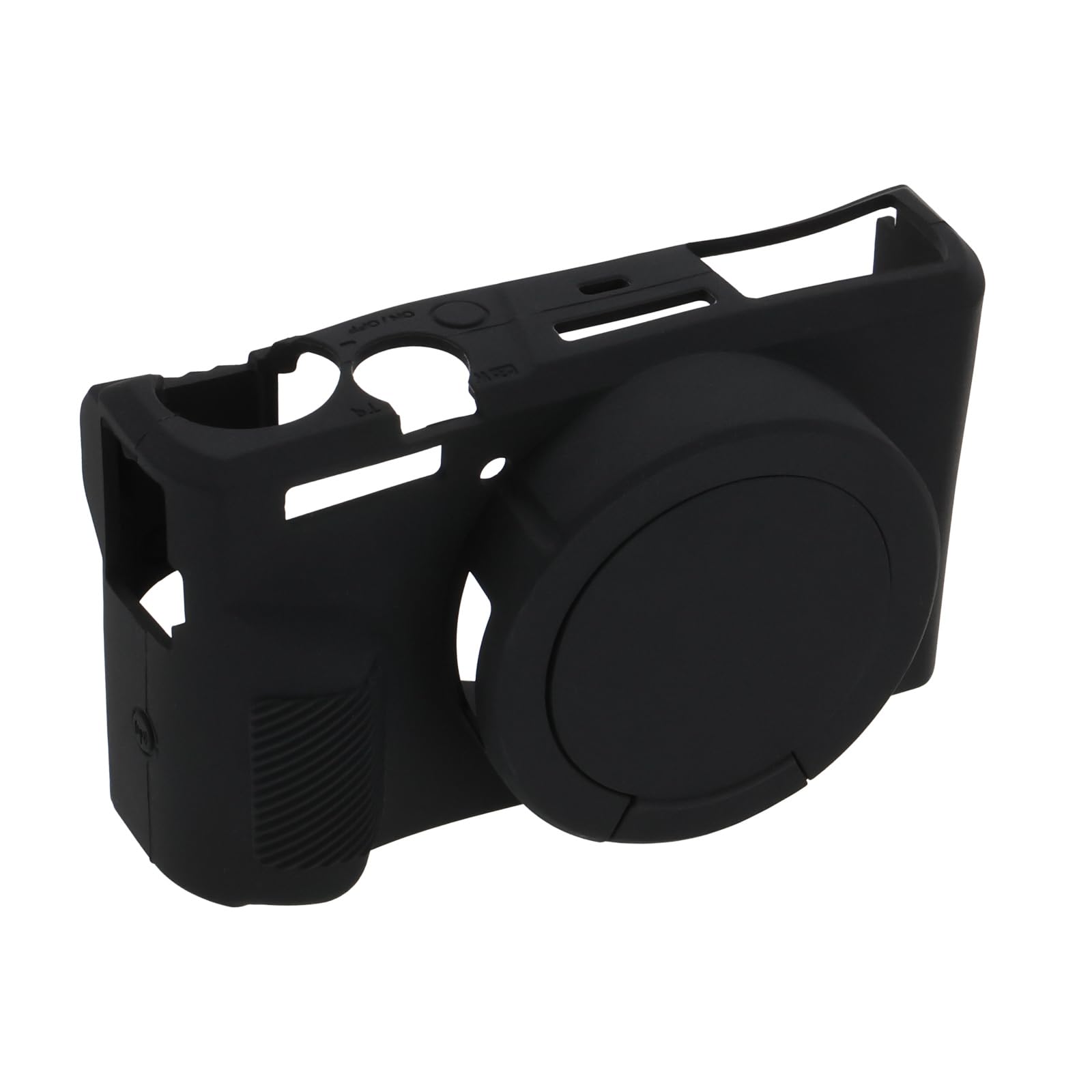 YINETTECH 1Pc Camera Case Digital Camera Soft Silicone Protective with Removable Lens Cap Compatible with Canon Powershot G7X III Black