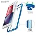 Moto G4 / Moto G4 Plus Case, POETIC Affinity Series Premium Thin/No Bulk/Clear/Dual Material Protective Bumper Case for Motorola Moto G4 / Moto G4 Plus (2016) Blue/Clear