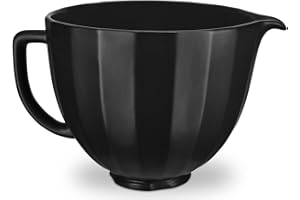 KitchenAid 5 Quart Black Shell Ceramic Bowl, KSM2CB5PBS