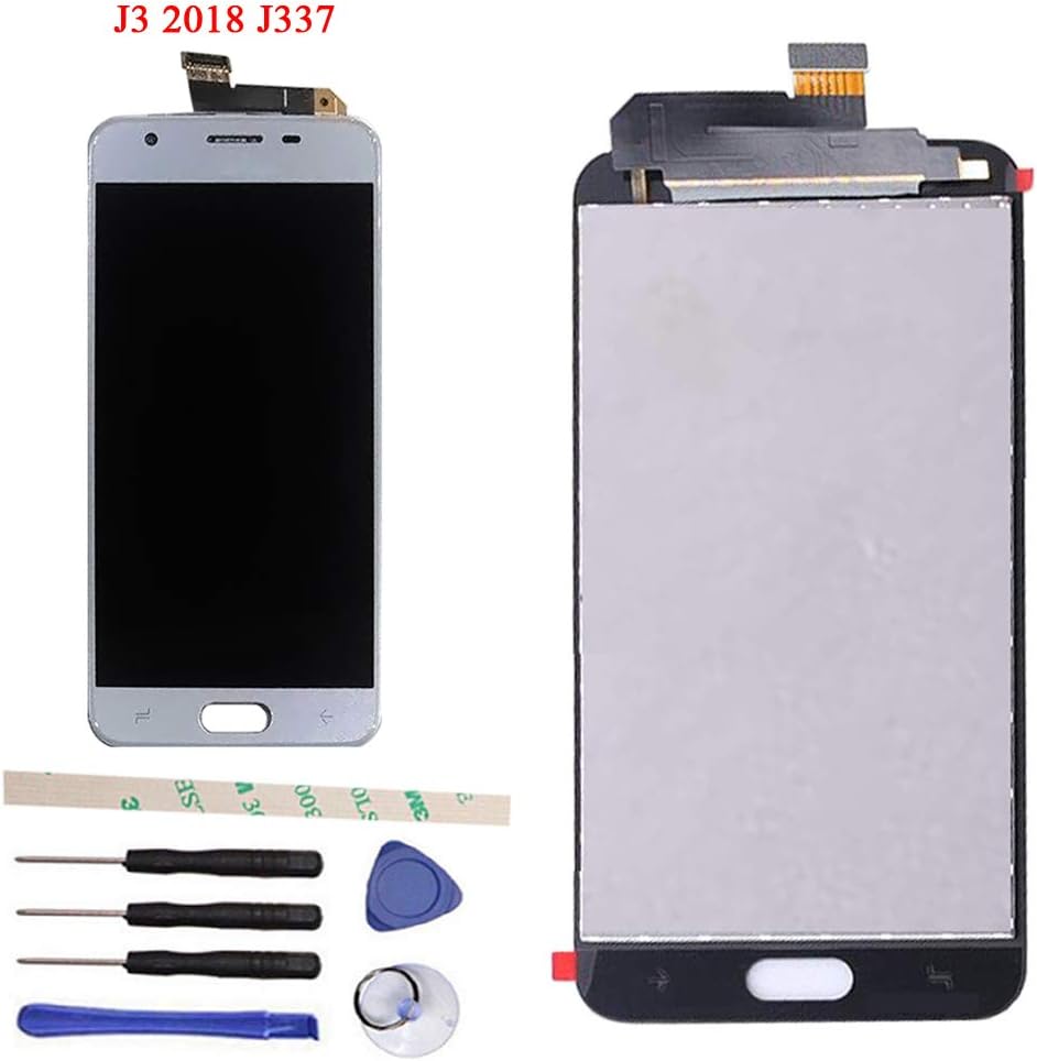 LCD Display Touch Screen Digitizer Assembly for Galaxy J3 2018 J337/ Amp Prime 3 J337AZ / J3 Achieve J337P / Express Prime 3 J337A / J3 V 2018 J337V / Eclipse 2 /J3 Star J337T 5.0" (Blue j337)