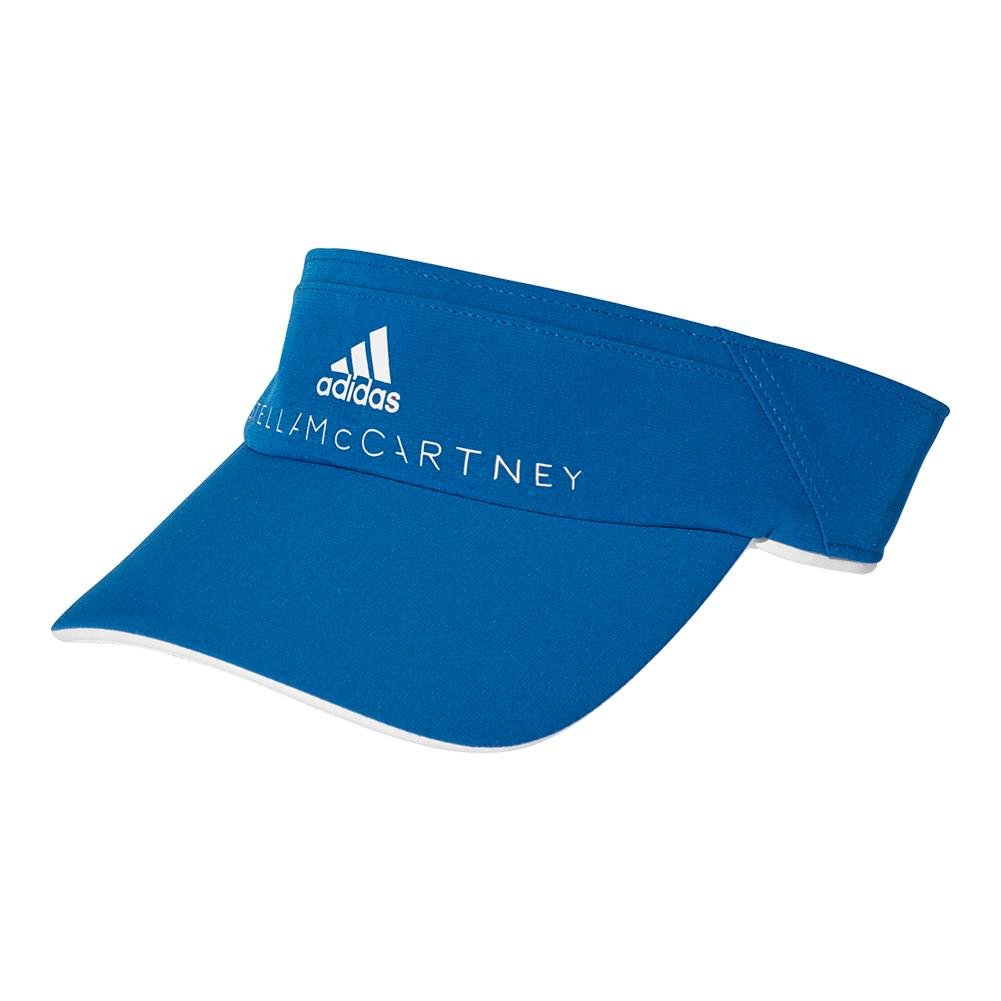 adidas by Stella McCartney Womens Cotton Visor Blue One Size Accessories Sports & Fitness