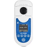 LOHAND Portable Turbidity Meter with Data Storage, Range: 0-200 NTU | High Accuracy Turbidimeter with Dual Optical Path Detection &amp; Red Laser Light Source for Swimming Pool/Water Treatment Plant