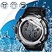 TEKMAGIC 10ATM Waterproof Digital Scuba Diving Watch 100m Underwater for Swimming and Running with Stopwatch and Luminous LCD Display Built-in
