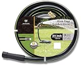 Worth Garden 12-Year Warranty Kink Free 3/4 in. x 100 ft. Hose, 100 ft Garden Hose, Durable Heavy Duty, Brass Fittings Water Hose Home and Commercial Grade