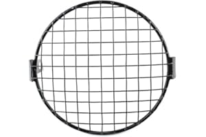 Headlight Grille Protector Guard Motorcycle Headlight Protector Mesh Grill Guard Cover Universal Side Mount Lattice Grid 5.75
