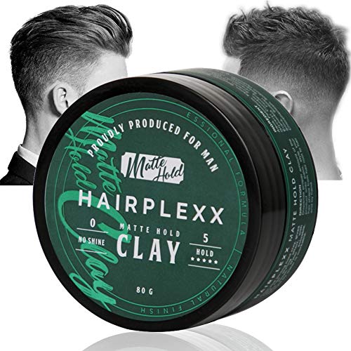 Hair Clay for Men Styling Product, Matte Finish Molding Hair Wax 2.8 Ounce, Strong Hold Light Smell No Shine